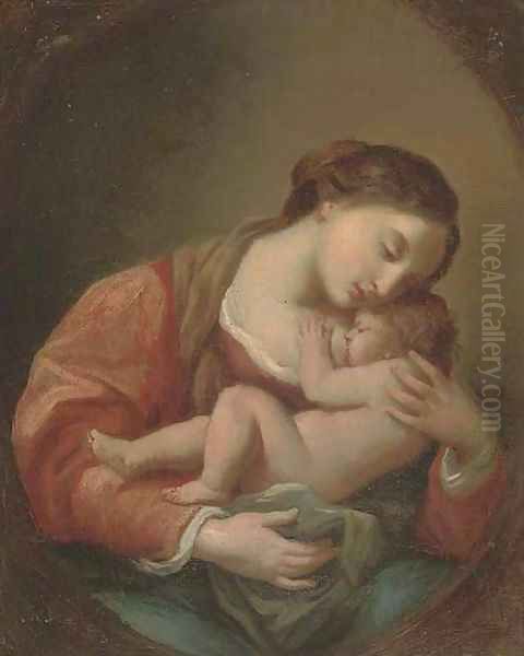 The Madonna and Child 2 Oil Painting by Carlo Maratta or Maratti