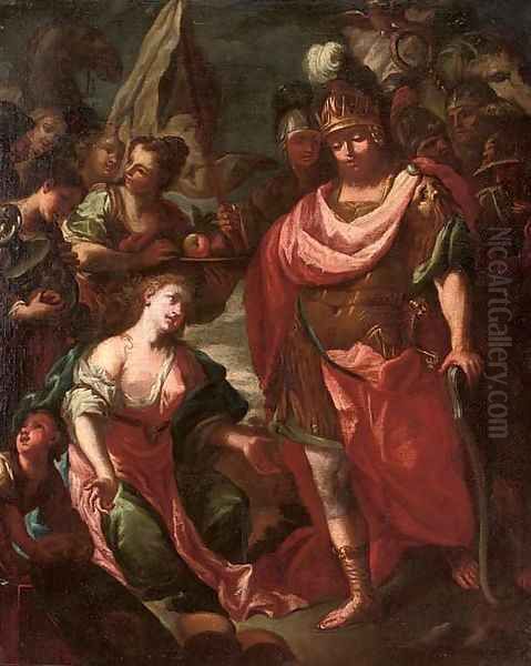 The family of Darius before Alexander Oil Painting by Carlo Maratta or Maratti