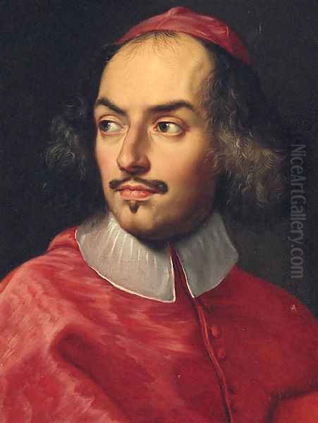 Portait of a cardinal Oil Painting by Carlo Maratta or Maratti