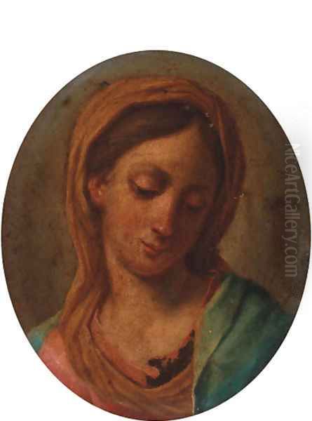 The Madonna Oil Painting by Carlo Maratta or Maratti