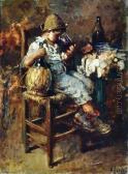 Prima Ebbrezza Oil Painting by Vincenzo Irolli