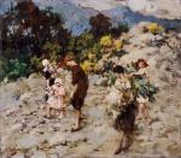 Gioie Di Primavera Oil Painting by Vincenzo Irolli