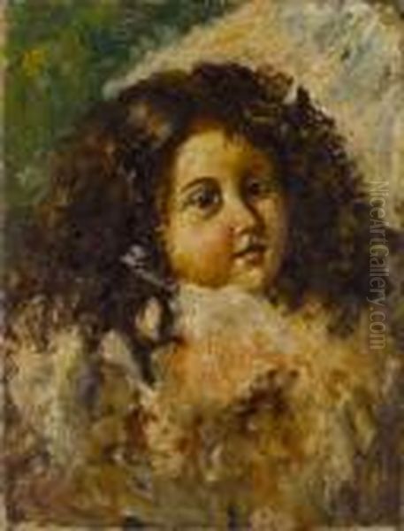 Madchenbildnis Oil Painting by Vincenzo Irolli