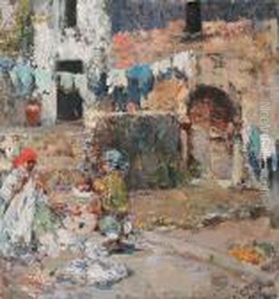 Les Enfants De Naples Oil Painting by Vincenzo Irolli