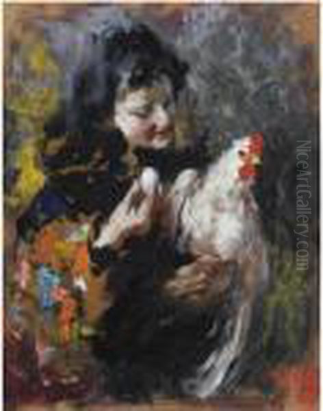 Il Primo Uovo Oil Painting by Vincenzo Irolli