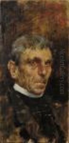 Portrait Of A Clergyman Oil Painting by Vincenzo Irolli