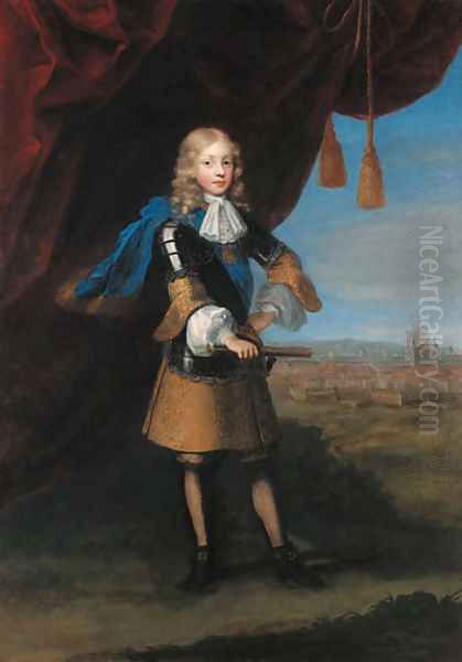 Portrait of Vittorio Amedeo II, Duke of Savoy, later King of Sardinia (1666-1732) Oil Painting by Paul Mignard