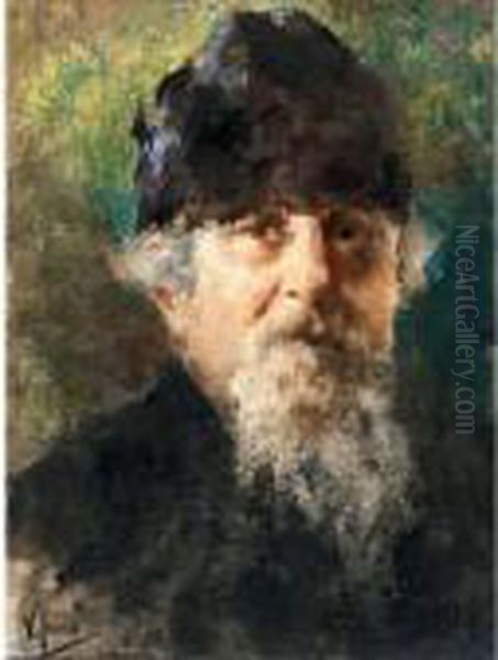 Autoritratto Oil Painting by Vincenzo Irolli