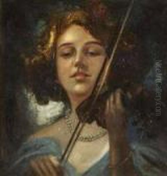 Girl With Violin by Vincenzo Irolli