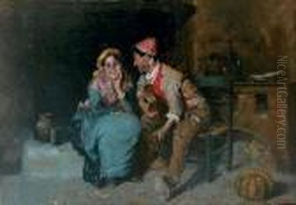 Vecchi Amori Oil Painting by Vincenzo Irolli