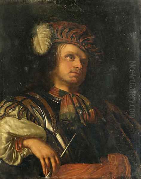 Portrait of Frans van Mieris Oil Painting by Willem van Mieris