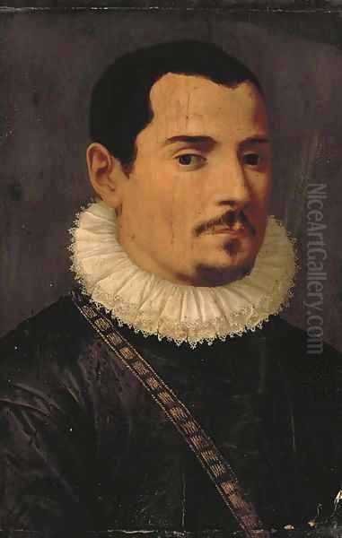 Portrait of a gentleman Oil Painting by da San Friano Maso