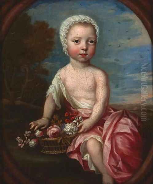 Portrait of a child Oil Painting by Heroman Van Der Mijn