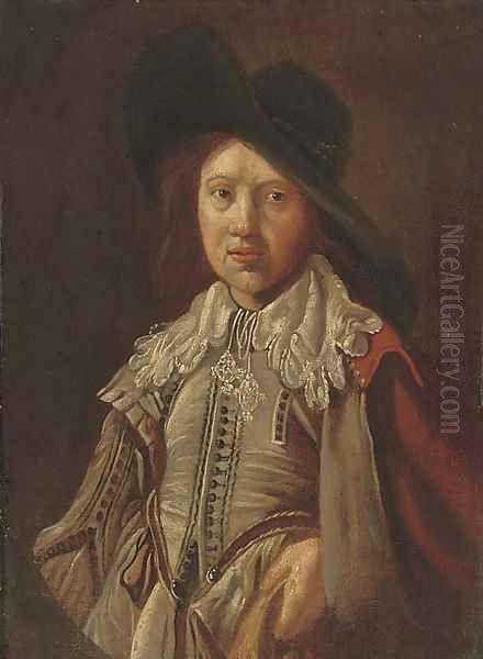 Portrait of a gentleman Oil Painting by Jan Miense Molenaer