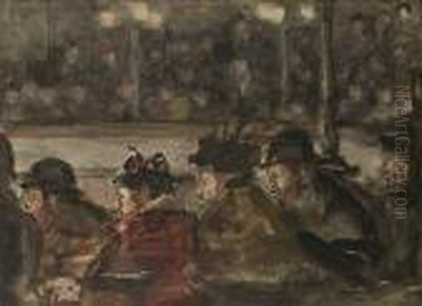 At The Circus Oil Painting by Isaac Israels