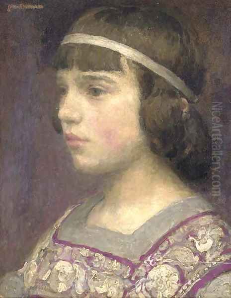 Portrait of a girl Oil Painting by Jean-Michel Moreau