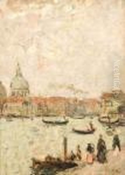 Le Grand Canal A Venise. Oil Painting by Isaac Israels