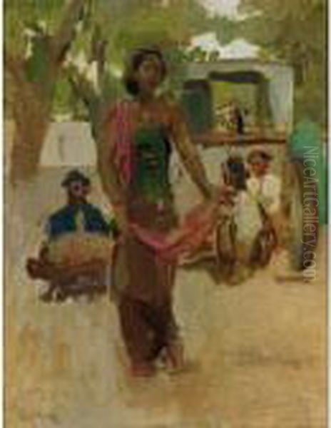 Javanese Dancer, Indonesia Oil Painting by Isaac Israels