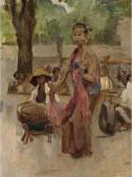 Javanese Dancer Oil Painting by Isaac Israels