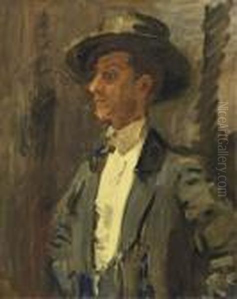 Portrait Of Vincente Escudero Oil Painting by Isaac Israels