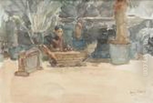 The Gamalan Player Oil Painting by Isaac Israels