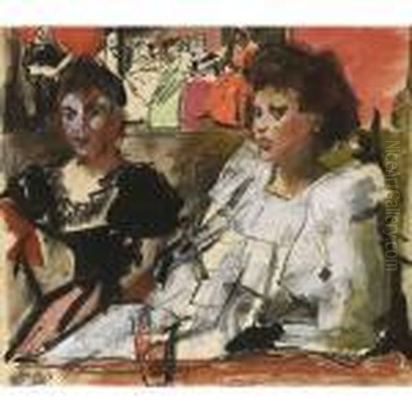 Cafe Chantant Oil Painting by Isaac Israels