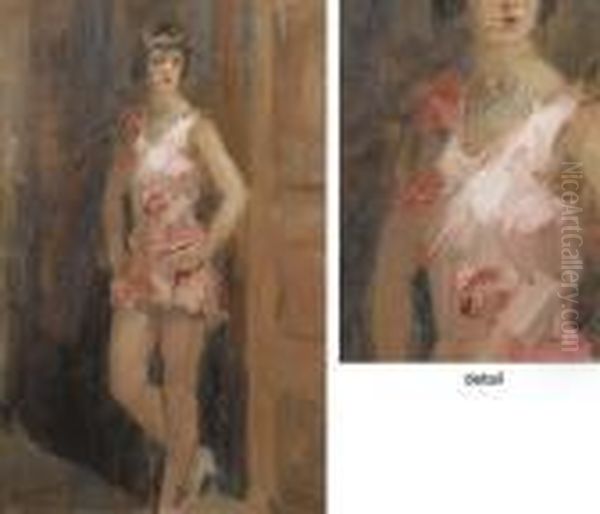 Dancing Girl Oil Painting by Isaac Israels