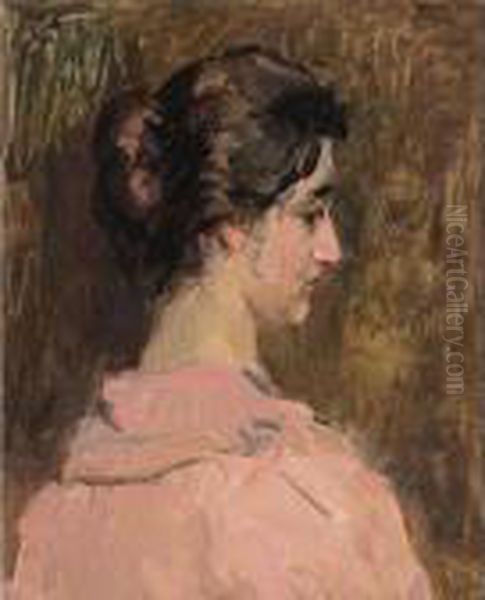 A Portrait Of Sara Meyer Oil Painting by Isaac Israels