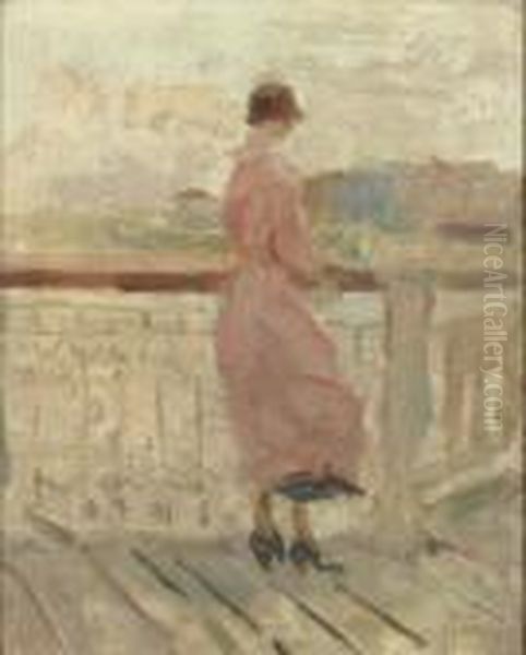 Op De Pier by Isaac Israels