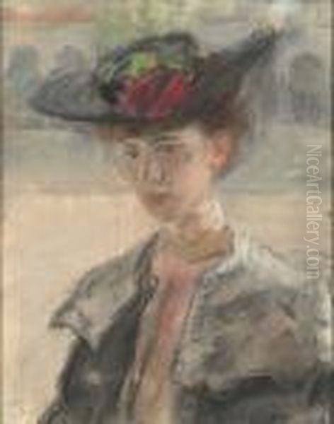 A Fair Beauty Oil Painting by Isaac Israels