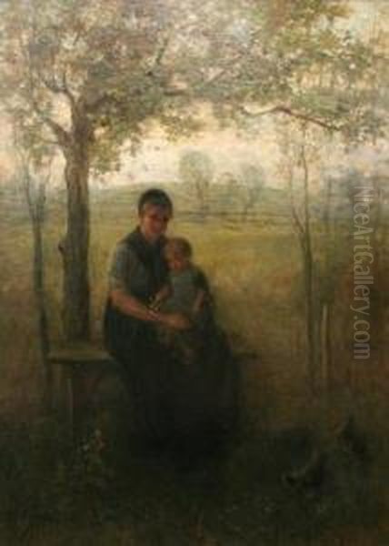 The Madonna Of Drenthe Oil Painting by Jozef Israels