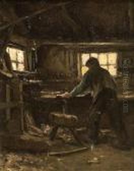 The Blacksmith Oil Painting by Jozef Israels