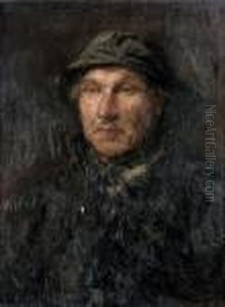 Portrait Of Jacob Les Oil Painting by Jozef Israels