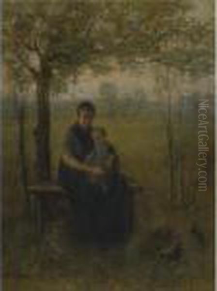 The Madonna Of Drenthe Oil Painting by Jozef Israels