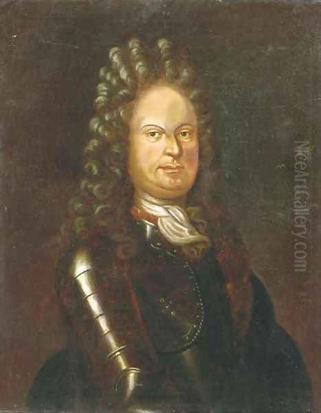 Portrait of Albrecht Anton (1614-1710) Oil Painting by Christian Morgenstern