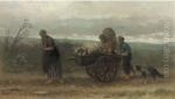 Les Emigrants Oil Painting by Jozef Israels