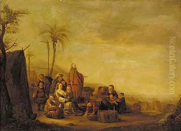 Jacob's Journey into Egypt Oil Painting by Claes Cornelisz Moeyaert