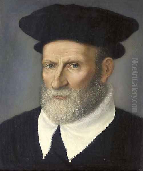 Portrait of a scholar Oil Painting by Giovanni Battista Moroni