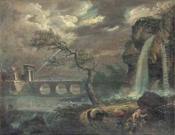 The tempest Oil Painting by John Martin