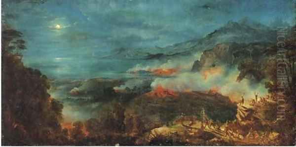 An allegory of war Oil Painting by John Martin