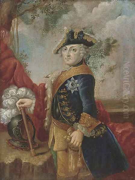 Portrait of an officer Oil Painting by Martin II Mytens or Meytens