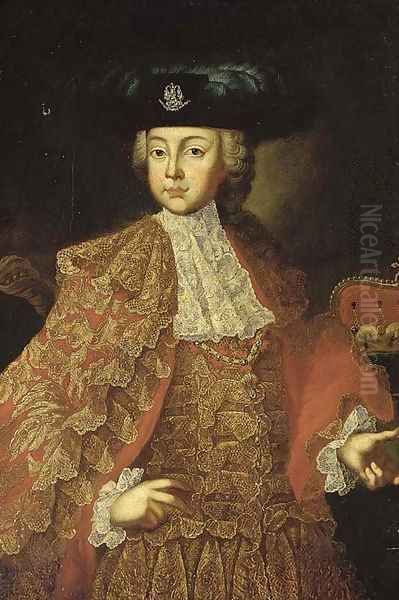 Portrait of a boy Oil Painting by Martin II Mytens or Meytens