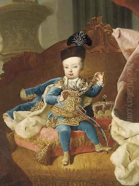 Portrait of Archduke Joseph, later Emperor Joseph II of Austria (1741-90) Oil Painting by Martin II Mytens or Meytens