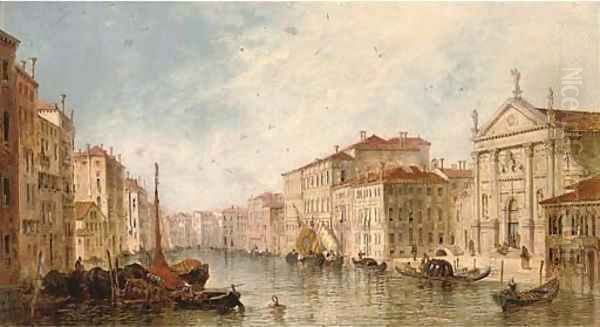 On the Grand Canal, Venice Oil Painting by William Meadows