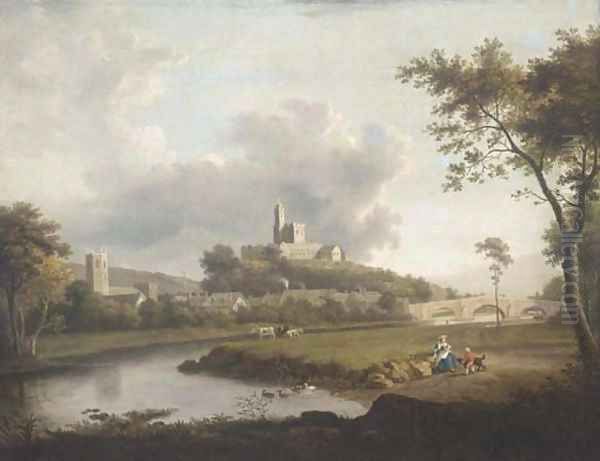 Hornby Castle Oil Painting by William Marlow