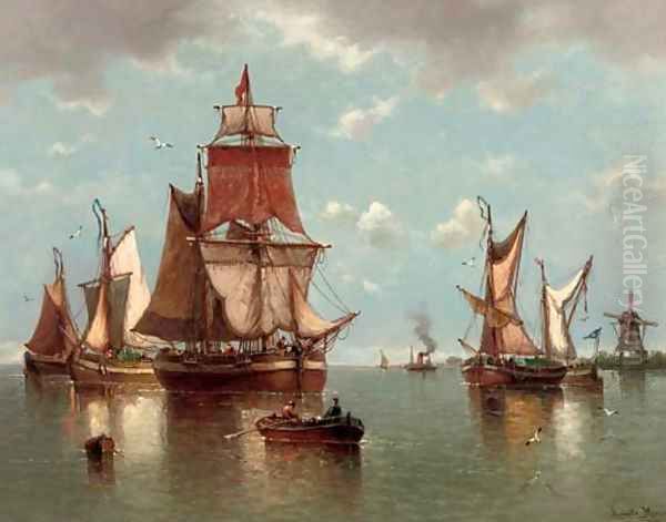 D'Ete a Hollands Diep Oil Painting by Auguste Musin