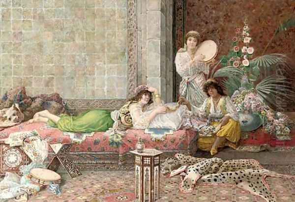 The harem Oil Painting by Luigi Maggiorani