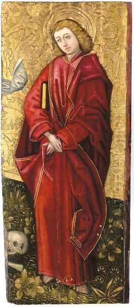 Saint John the Evangelist a fragment from a triptych of the Crucifixion Oil Painting by Peter Murer