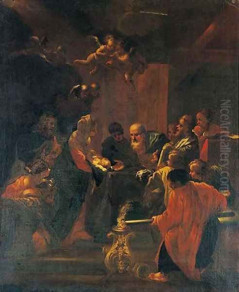 The Presentation in the Temple Oil Painting by Livio Mehus