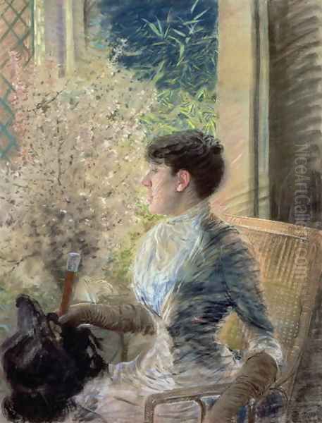 Bow Window, 1883 Oil Painting by Giuseppe de Nittis